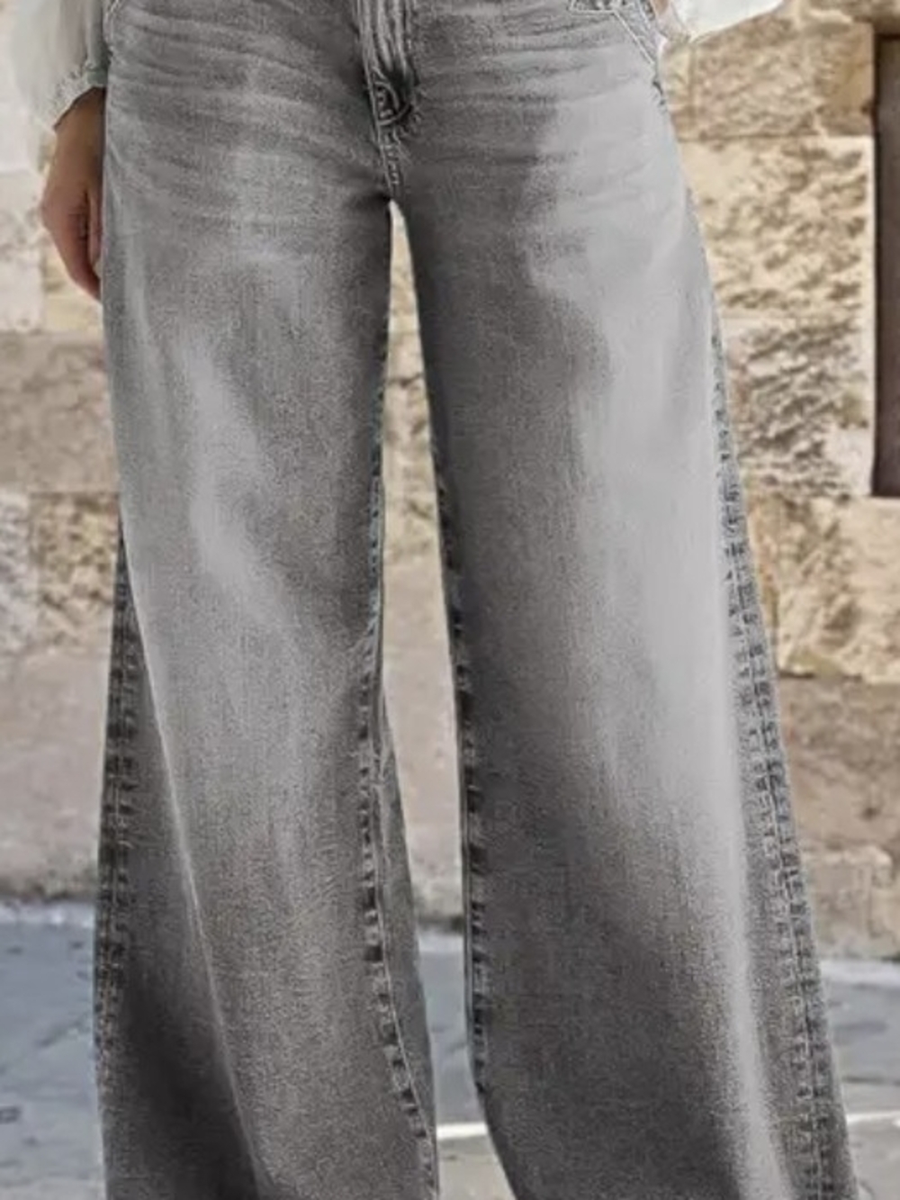 Flamigals Wide Leg Size Small Baggy Jeans Womens